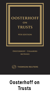 Oosterhoff on Trusts, Ninth Edition